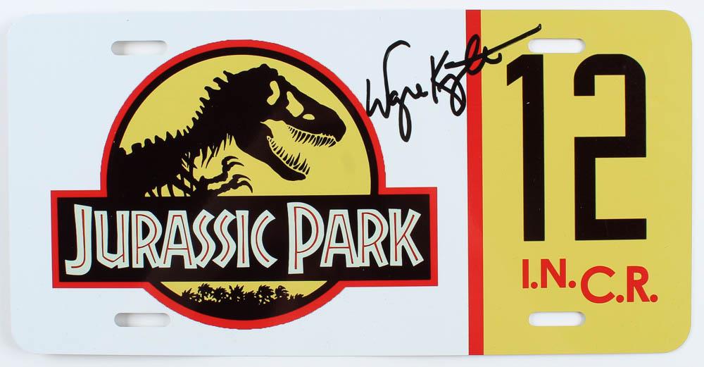 Wayne Knight Signed "Jurassic Park" #12 Jeep License (1 of 2)
