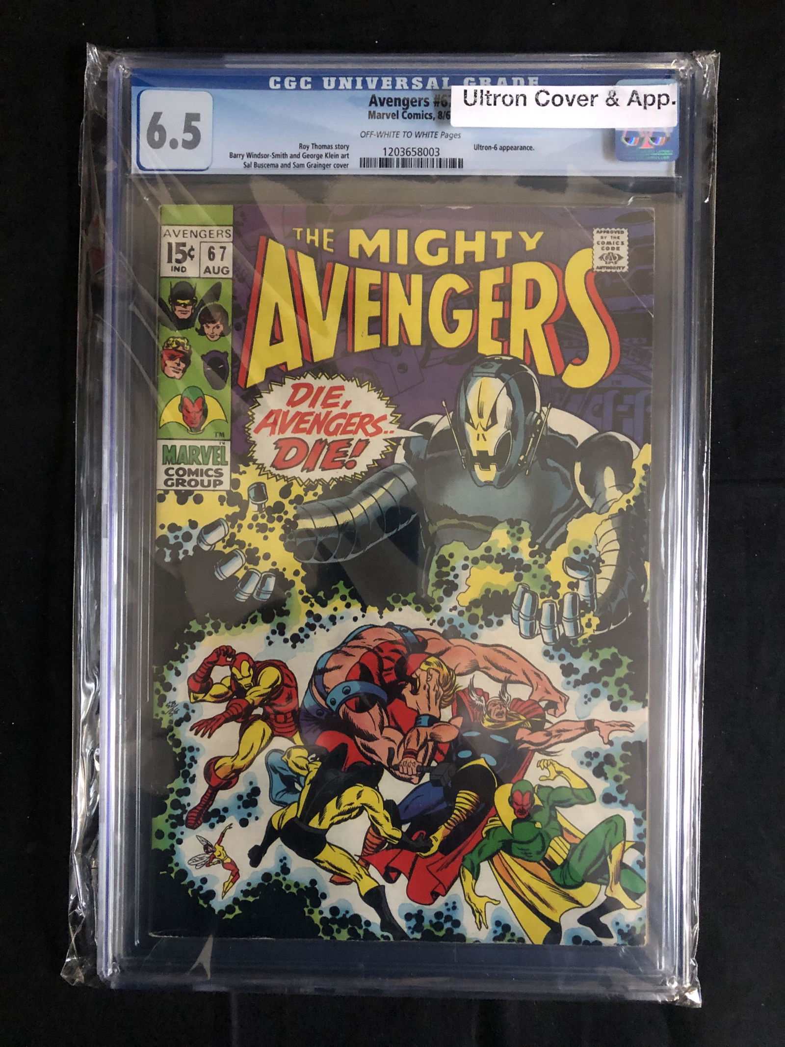 The Mighty AVENGERS #67 CGC GRADE 6.5 (MARVEL COMICS) (1 of 1)