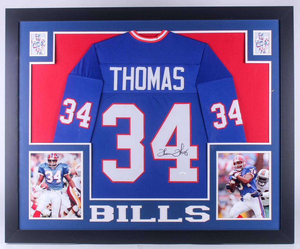 Thurman Thomas Signed 35x43 Custom Framed Jersey (JSA (1 of 2)