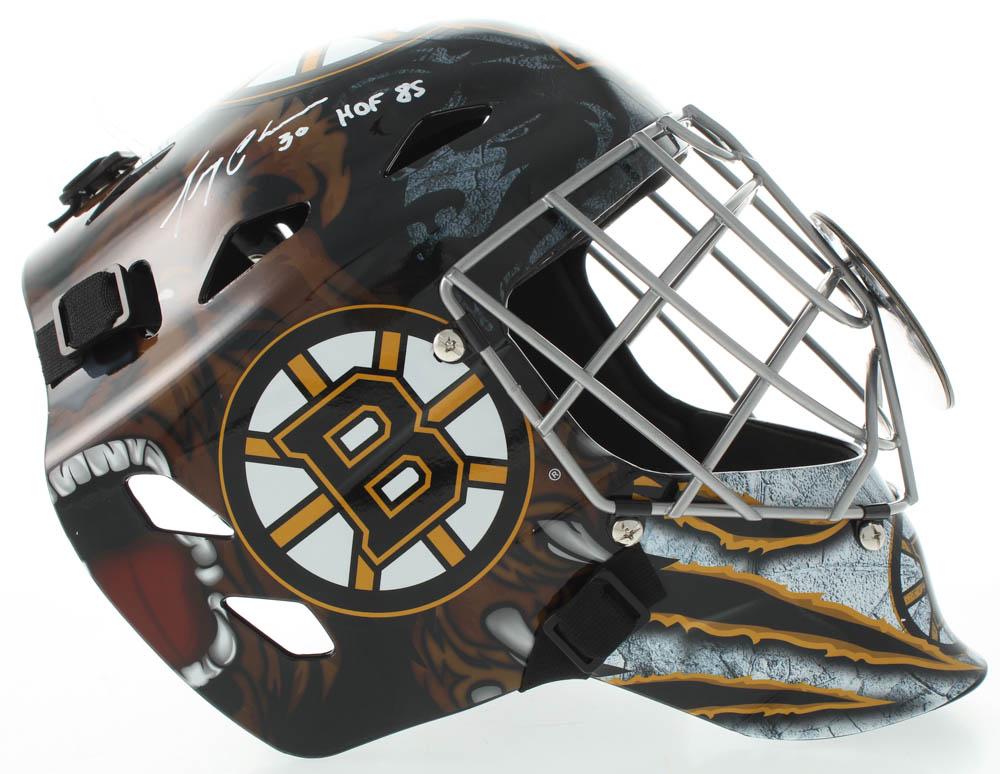 Gerry Cheevers Signed Bruins Full-Size Hockey Goalie (1 of 4)