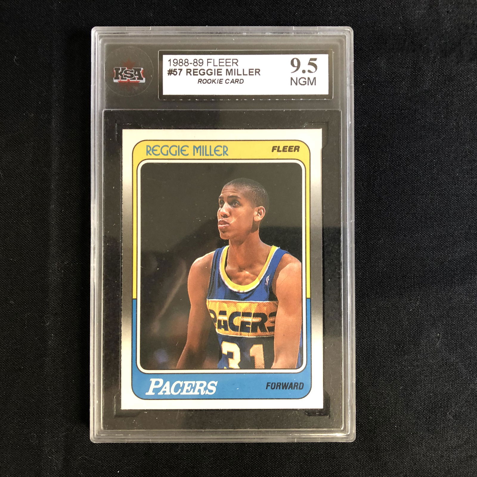 1988-89 FLEER #57 REGGIE MILLER (9.5 NGM) (1 of 2)