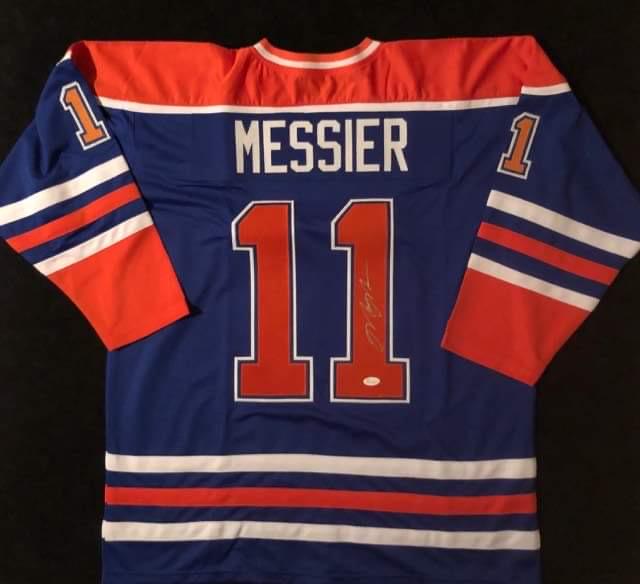 MARK MESSIER SIGNED OILERS JERSEY (JSA COA) (1 of 3)