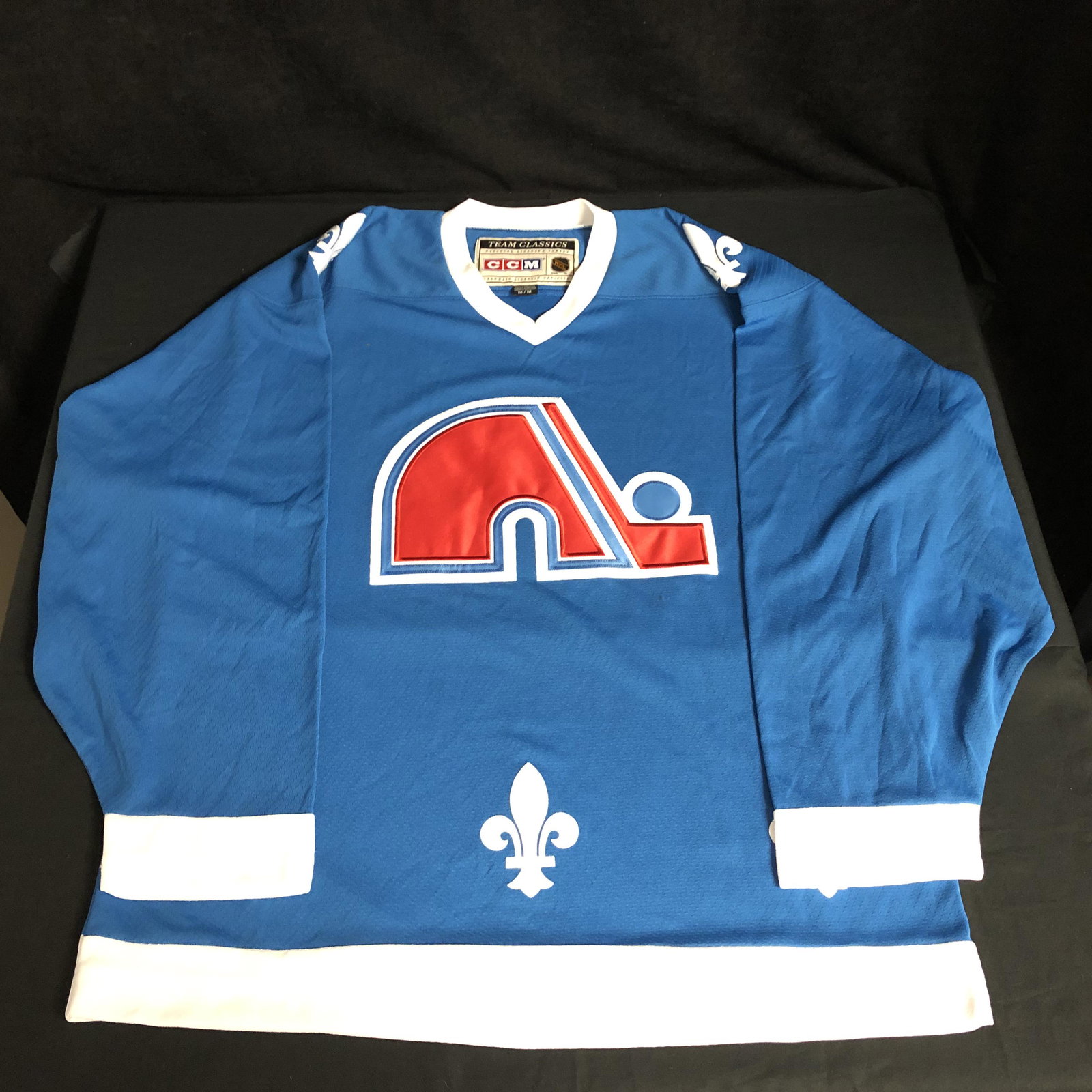 CCM OFFICIAL TEAM CLASSICS QUEBEC NORDIQUES JERSEY: CCM OFFICIAL TEAM CLASSICS QUEBEC NORDIQUES JERSEY