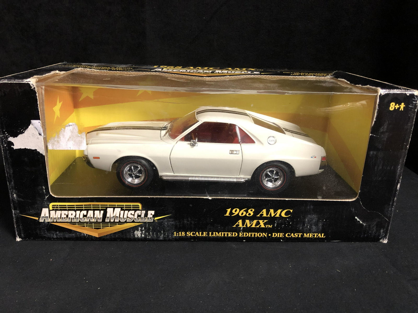 1:18 SCALE AMERICAN MUSCLE 1968 AMC AMX DIE-CAST METAL: 1:18 SCALE AMERICAN MUSCLE 1968 AMC AMX DIE-CAST METAL