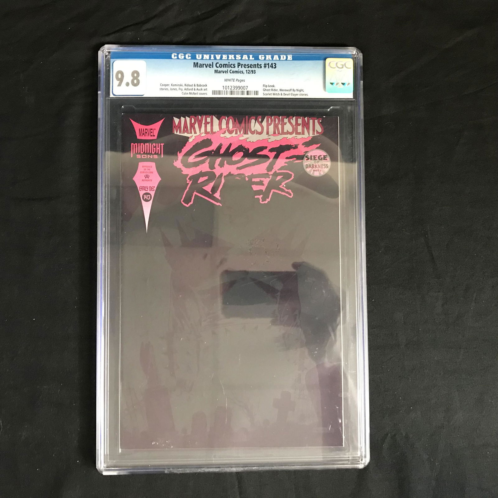 MARVEL COMICS PRESENTS NO.143 ( CGC 9.8) (1 of 1)