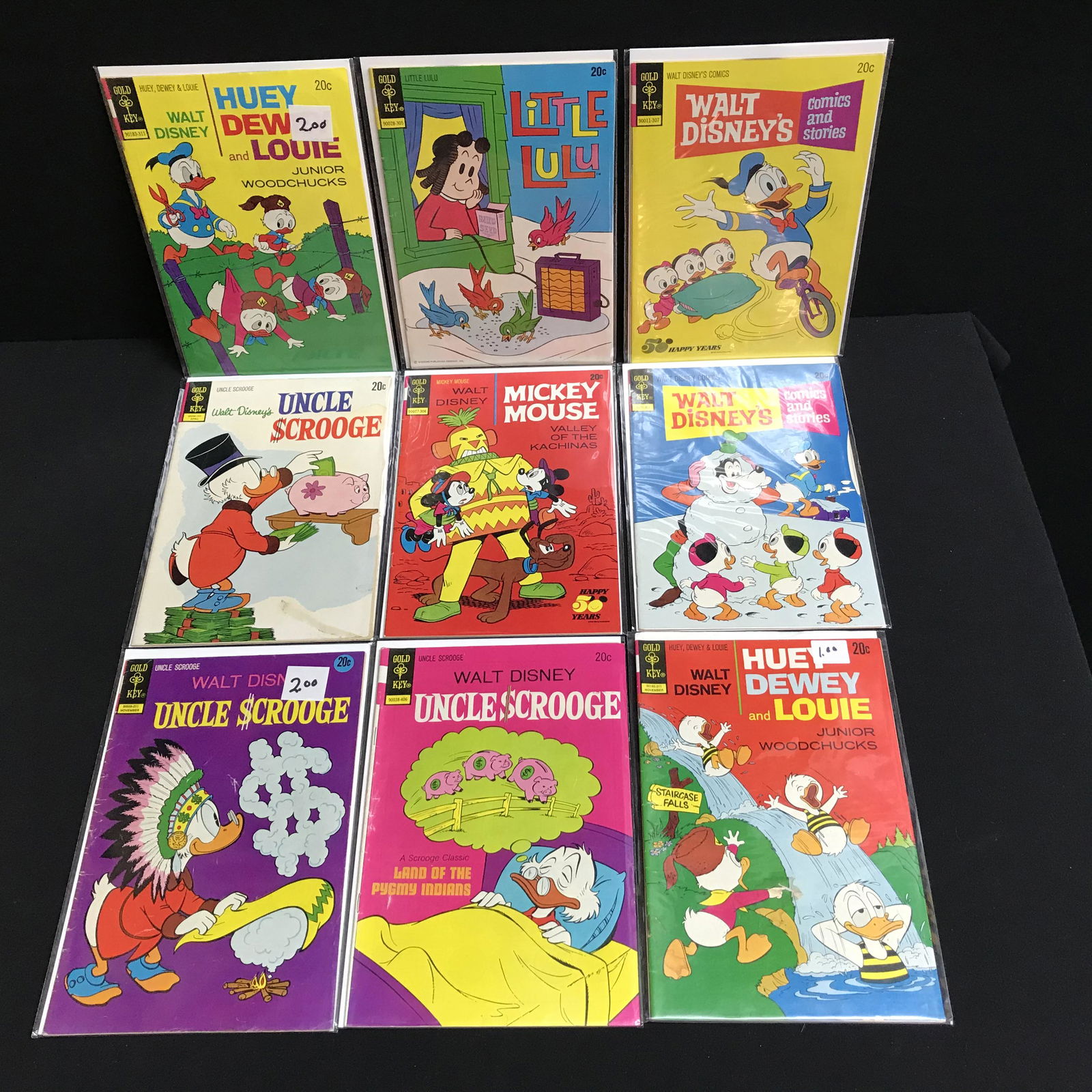 VINTAGE GOLD KEY COMIC BOOK LOT (MICKEY MOUSE, LITTLE (1 of 1)