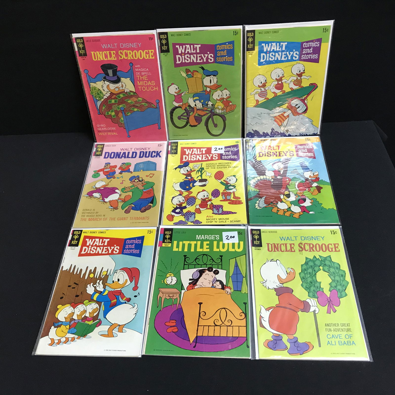 VINTAGE GOLD KEY COMIC BOOK LOT (DONALD DUCK, LITTLE (1 of 1)