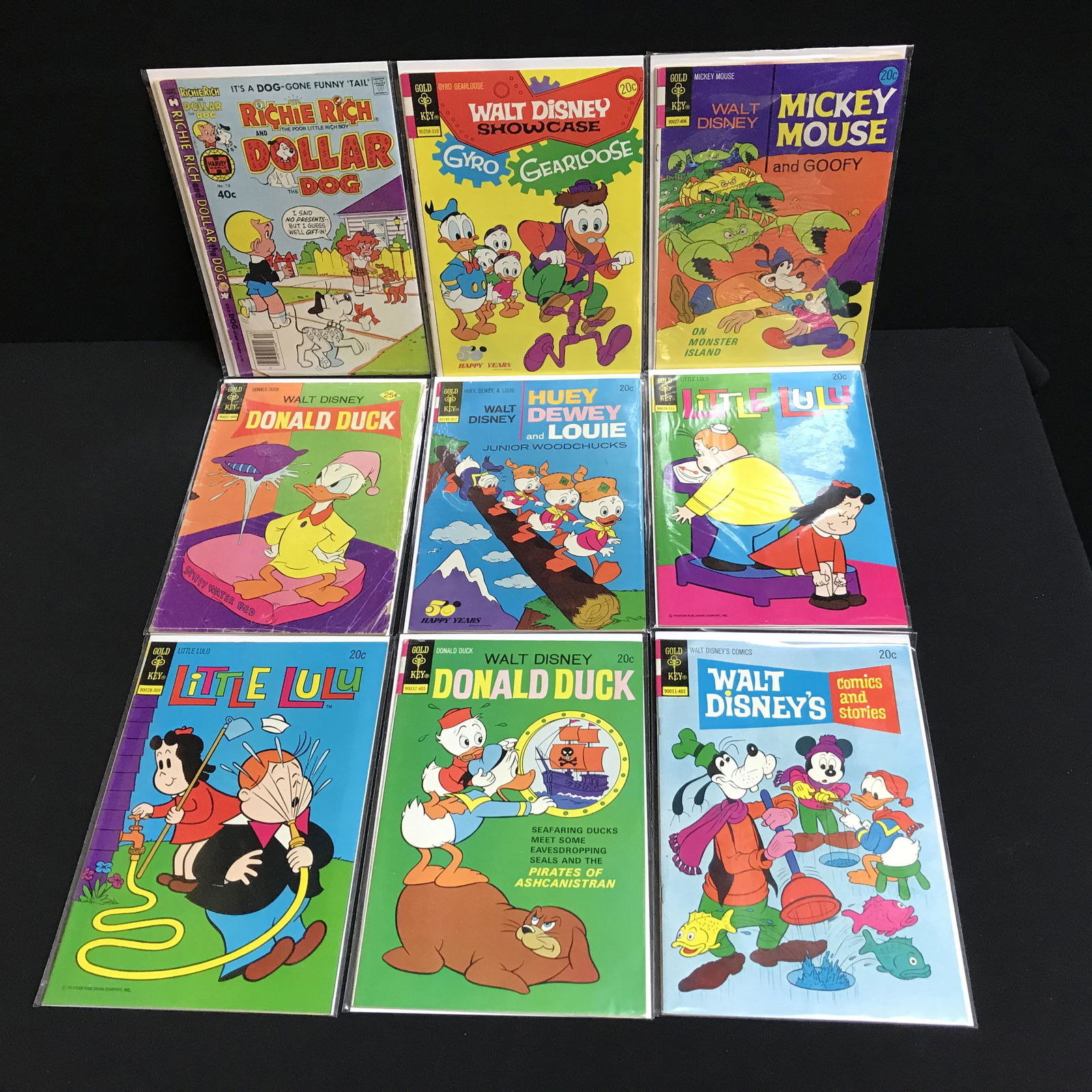 VINTAGE GOLD KEY COMIC BOOK LOT (MICKEY MOUSE, LITTLE (1 of 1)