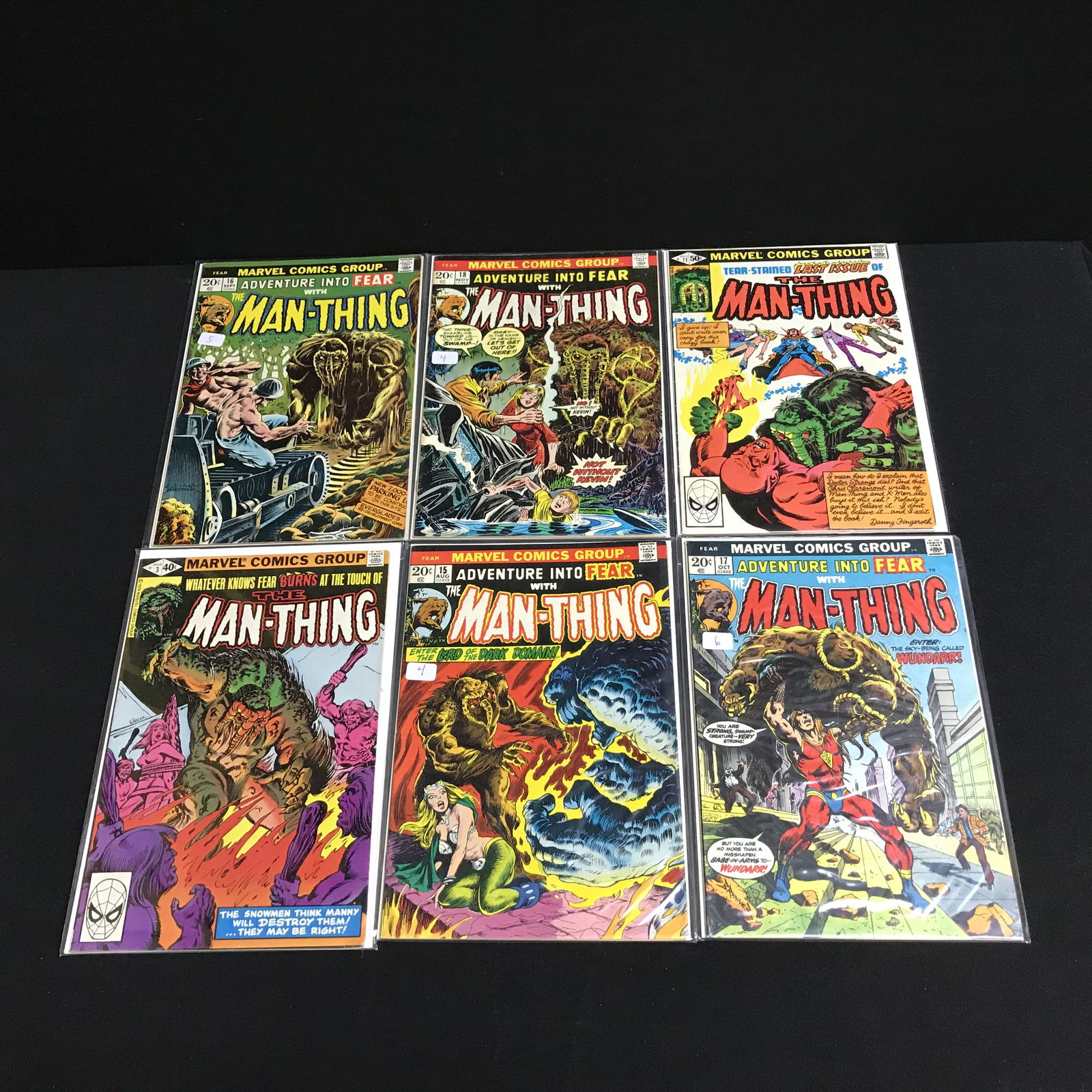 The MAN-THING COMIC BOOK LOT (MARVEL COMICS) (1 of 1)