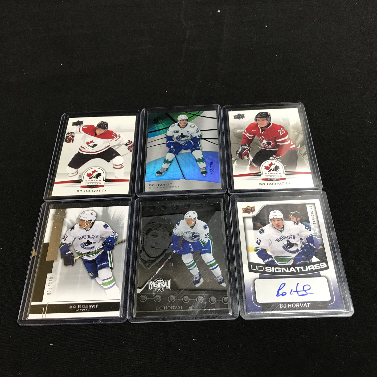 BO HORVAT HOCKEY CARD LOT: BO HORVAT HOCKEY CARD LOT