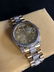 18K GOLD ROLEX OYSTER PERPETUAL DATE DIAMOND CRUSTED
