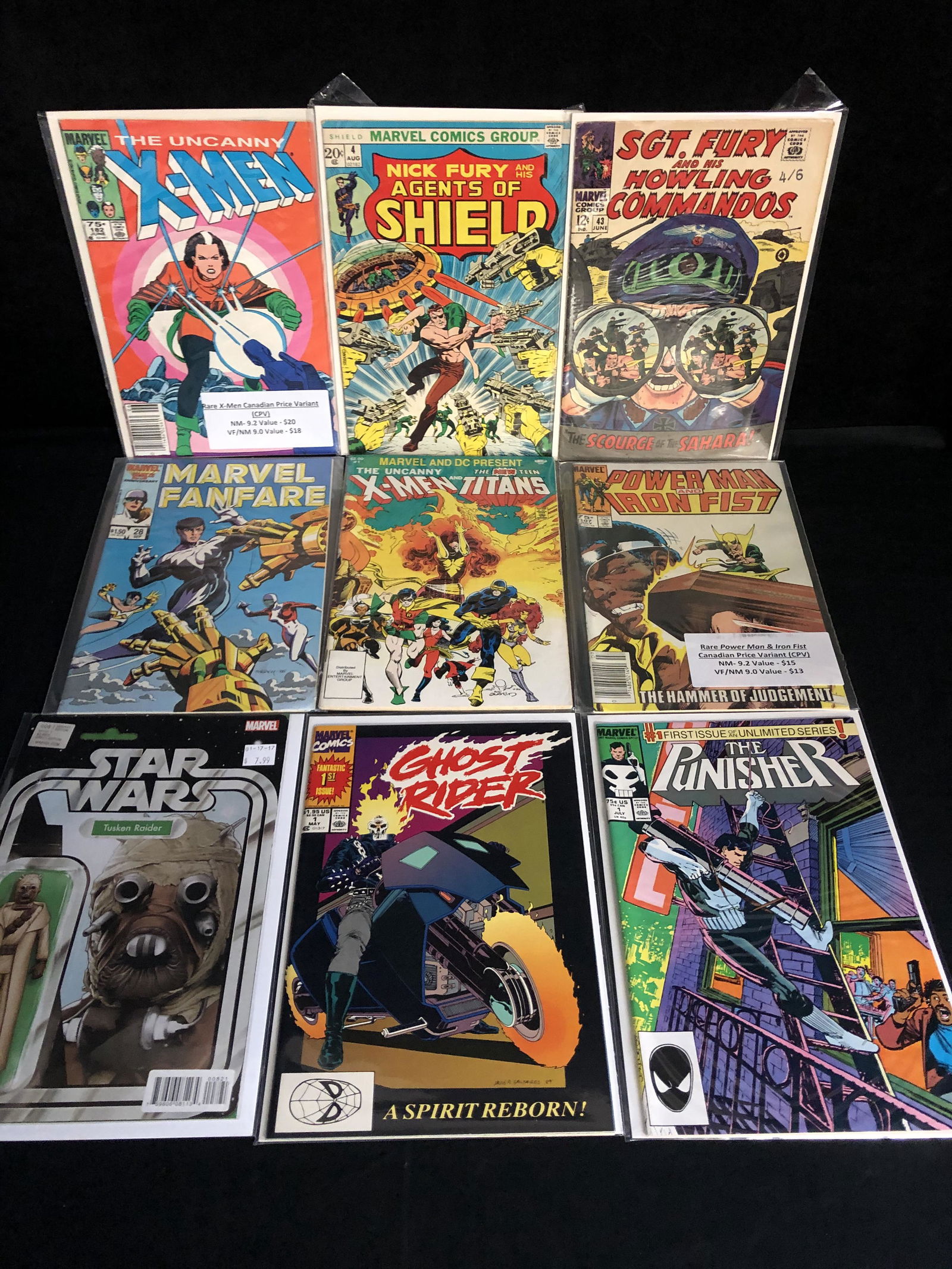 ASSORTED COMIC BOOK LOT (SGT. FURY, UNCANNY X-MEN, STAR (1 of 1)