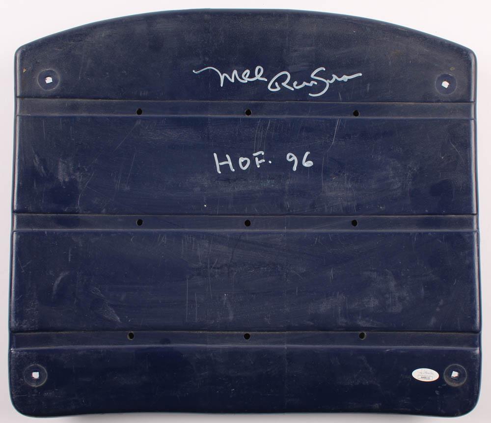 Mel Renfro Signed Cowboys Stadium Blue Seat Back (1 of 3)