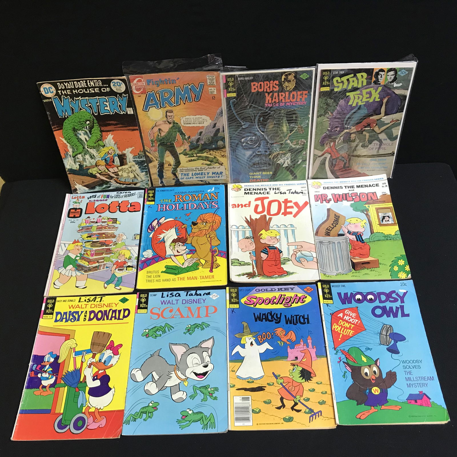 VINTAGE COMIC BOOK LOT (STAR TREK, HOUSE OF MYSTERY...) (1 of 1)