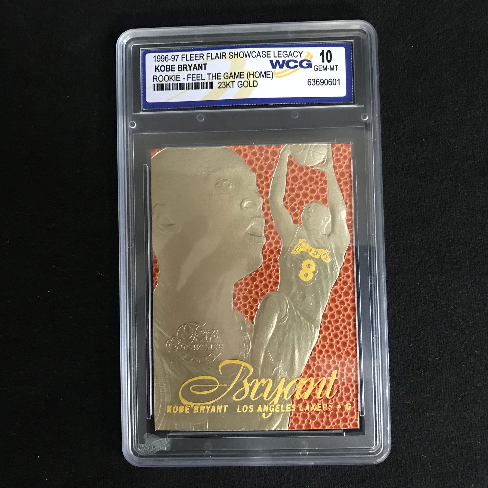 1996-97 FLEER FLAIR SHOWCASE LEGACY "KOBE BRYANT" (1 of 1)