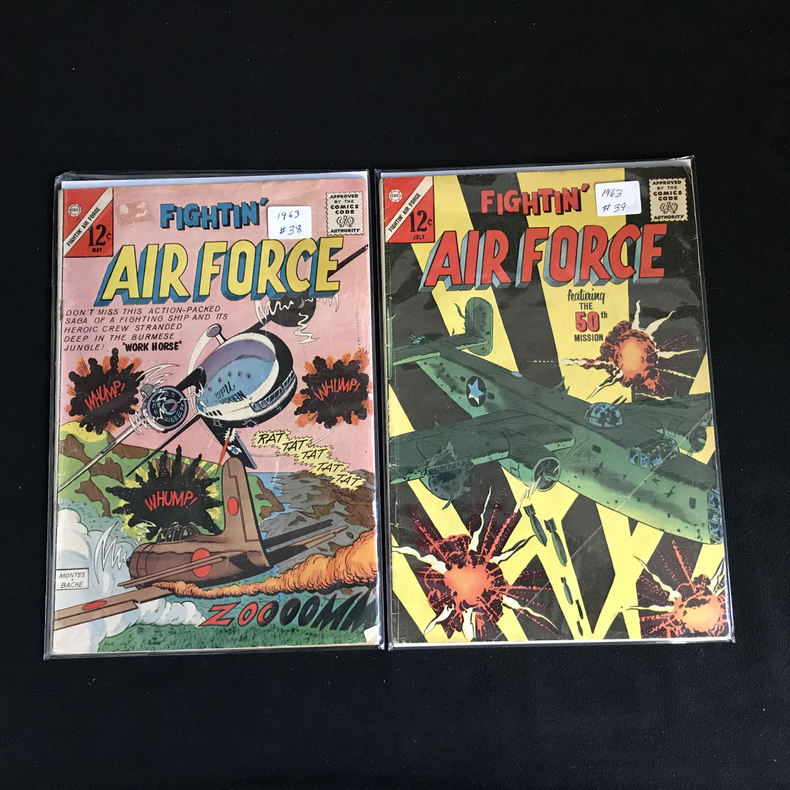 VINTAGE FIGHTIN' AIRFORCE COMIC BOOK LOT (1 of 1)