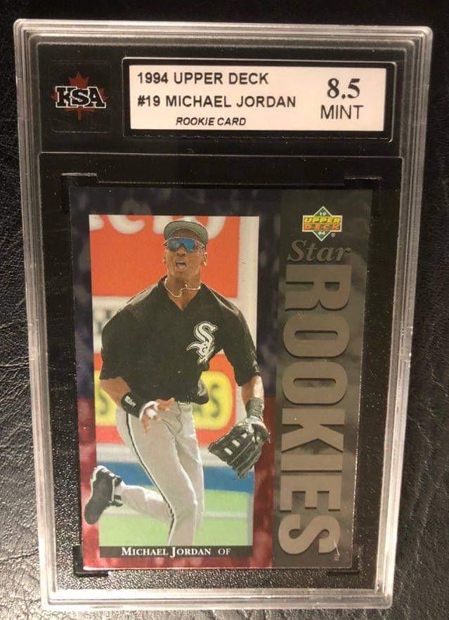 994 UPPER DECK #19 MICHAEL JORDAN Rookie Card (8.5 MINT (1 of 2)