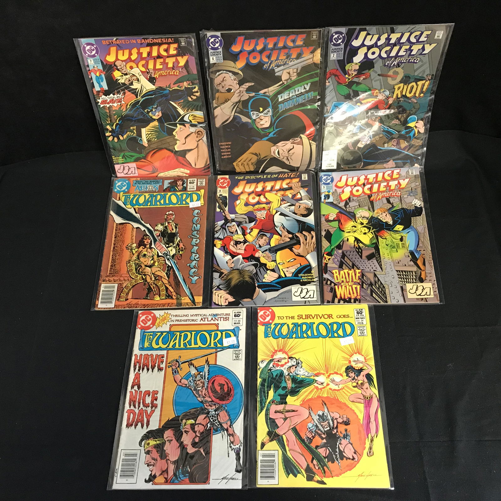JUSTICE SOCIETY OF AMERICA/ THE WARLORD COMIC BOOK LOT (1 of 1)