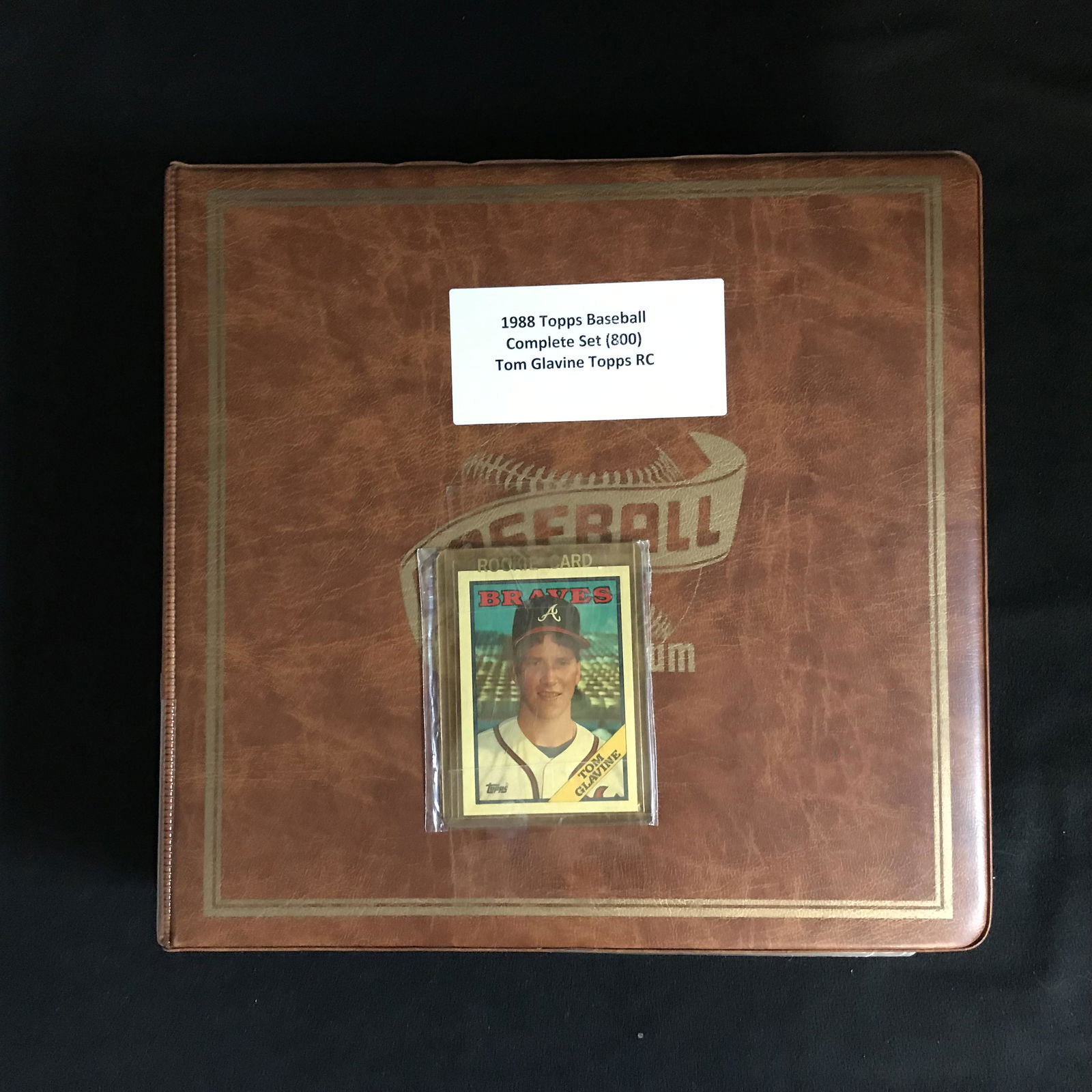 1988 TOPPS BASEBALL COMPLETE SET (800) TOM GLAVINE RC (1 of 3)