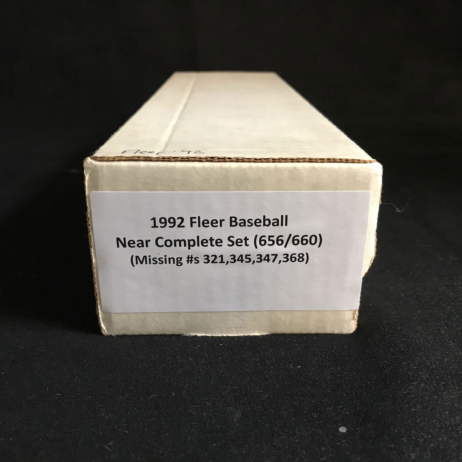 1992 FLEER BASEBALL NEAR COMPLETE SET (656/660) - (1 of 3)