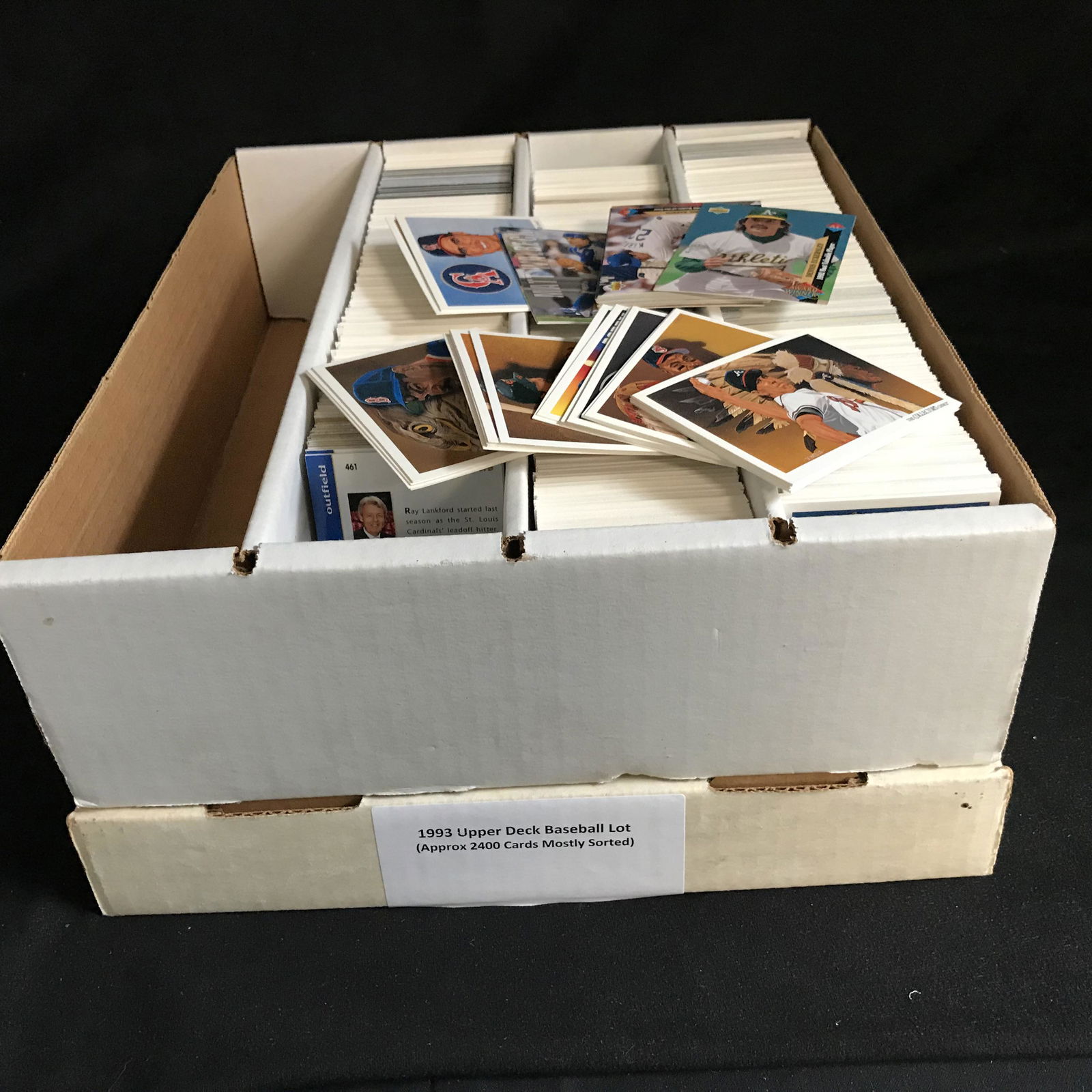 1993 UPPER DECK BASEBALL CARD LOT (APPROX 2400 CARDS) (1 of 1)