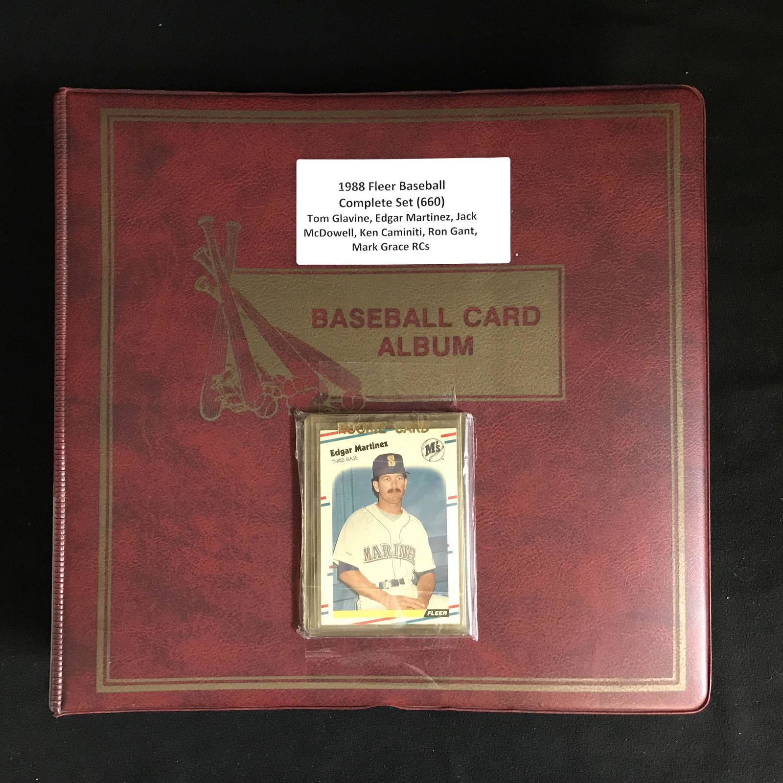 1988 FLEER BASEBALL COMPLETE SET (660) w/ GLAVINE, (1 of 3)