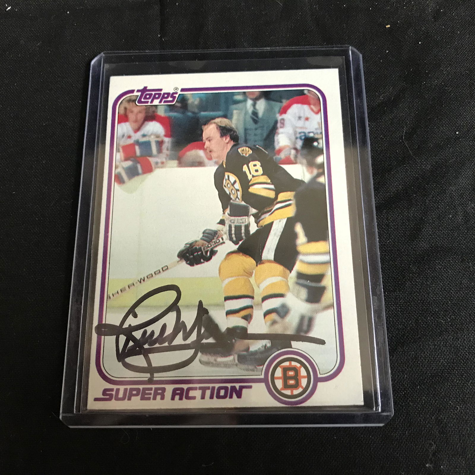 RICK MIDDLETON SIGNED TOPPS SUPER ACTION HOCKEY CARD (1 of 1)