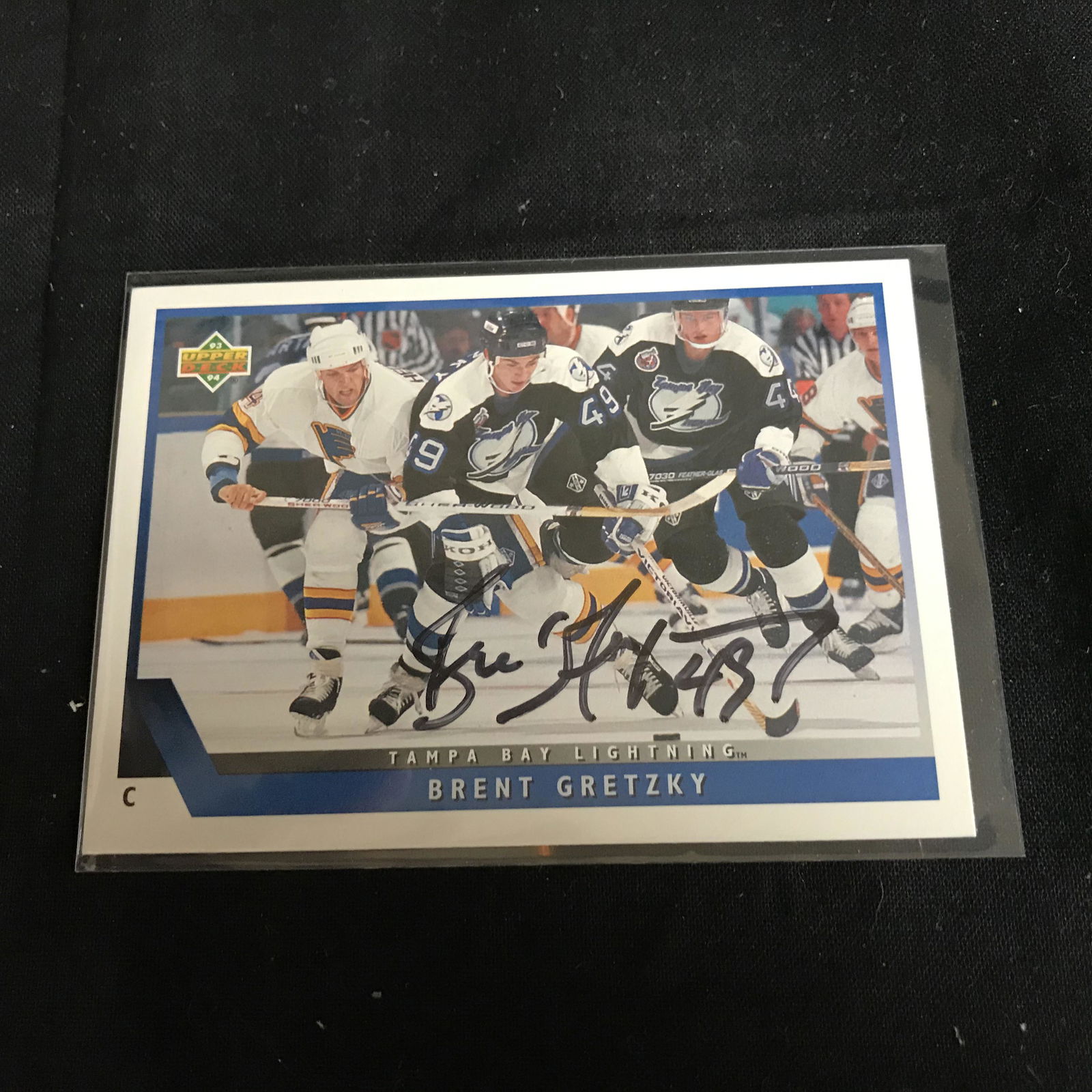 BRENT GRETZKY SIGNED 1993-94 UPPER DECK HOCKEY CARD (1 of 1)