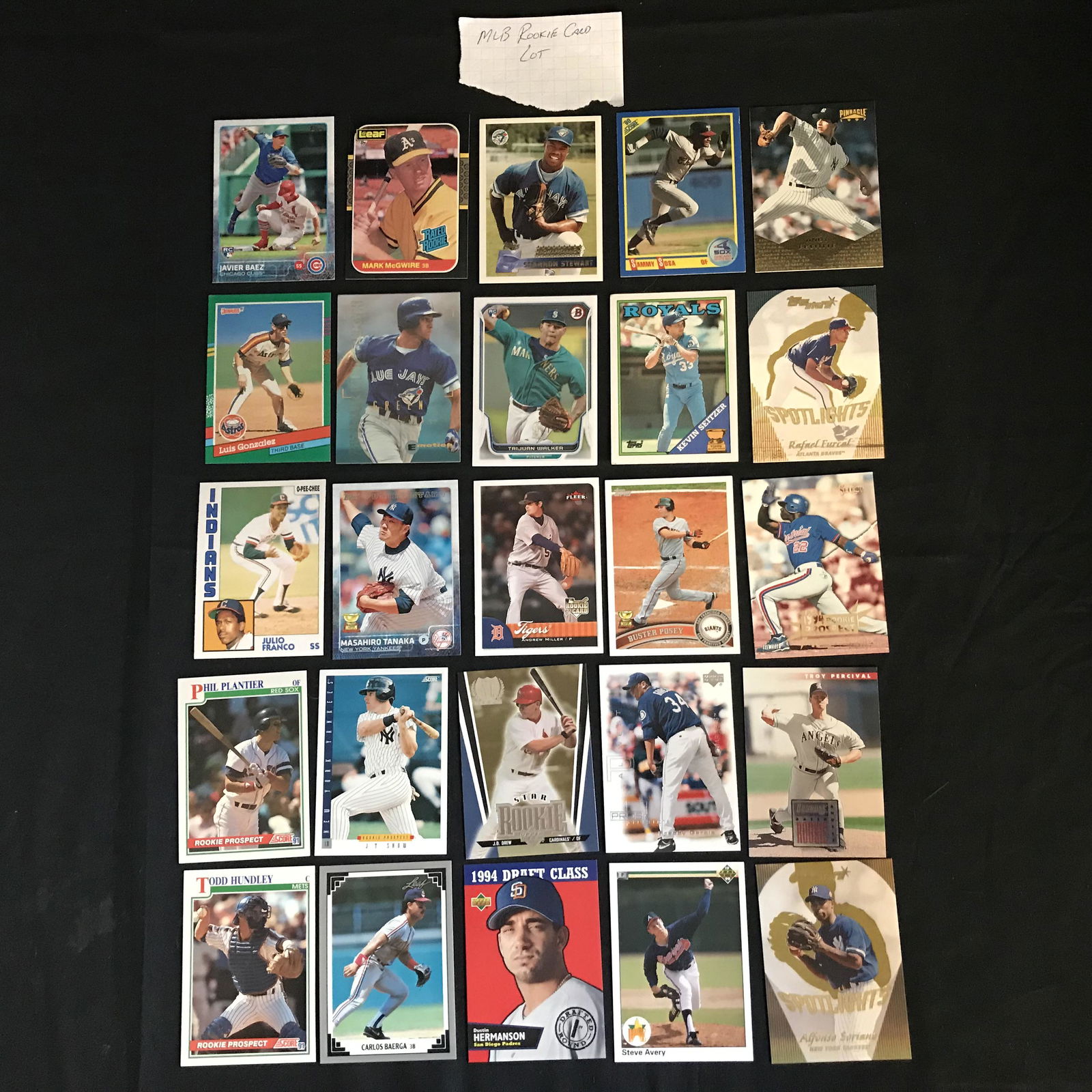 MLB BASEBALL ROOKIE CARD LOT (1 of 1)