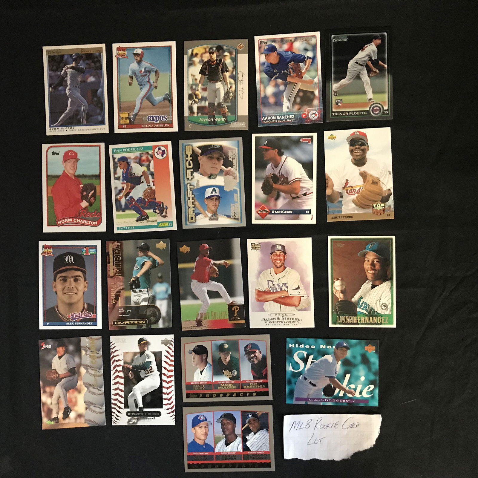 MLB BASEBALL ROOKIE CARD LOT (1 of 1)