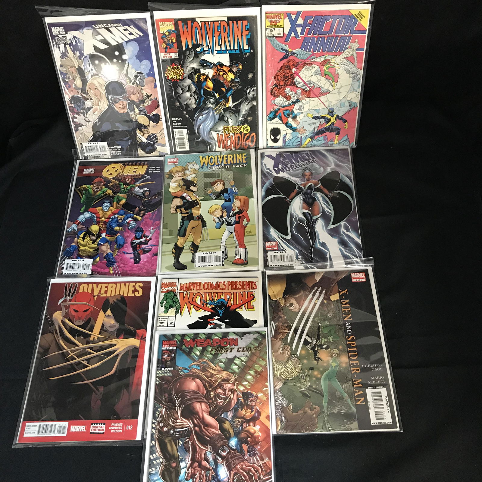 WOLVERINE/ X-MEN COMIC BOOK LOT (1 of 2)