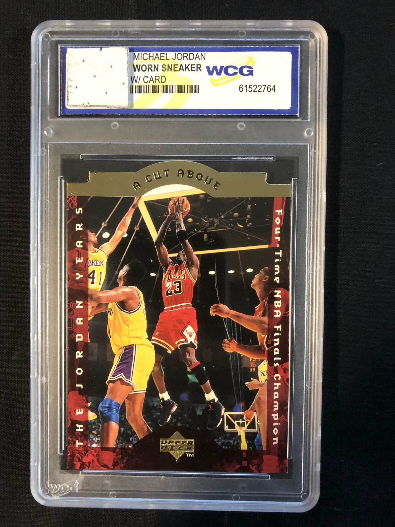 MICHAEL JORDAN GAME WORN SNEAKER PATCH w/ CARD (WCG (1 of 1)