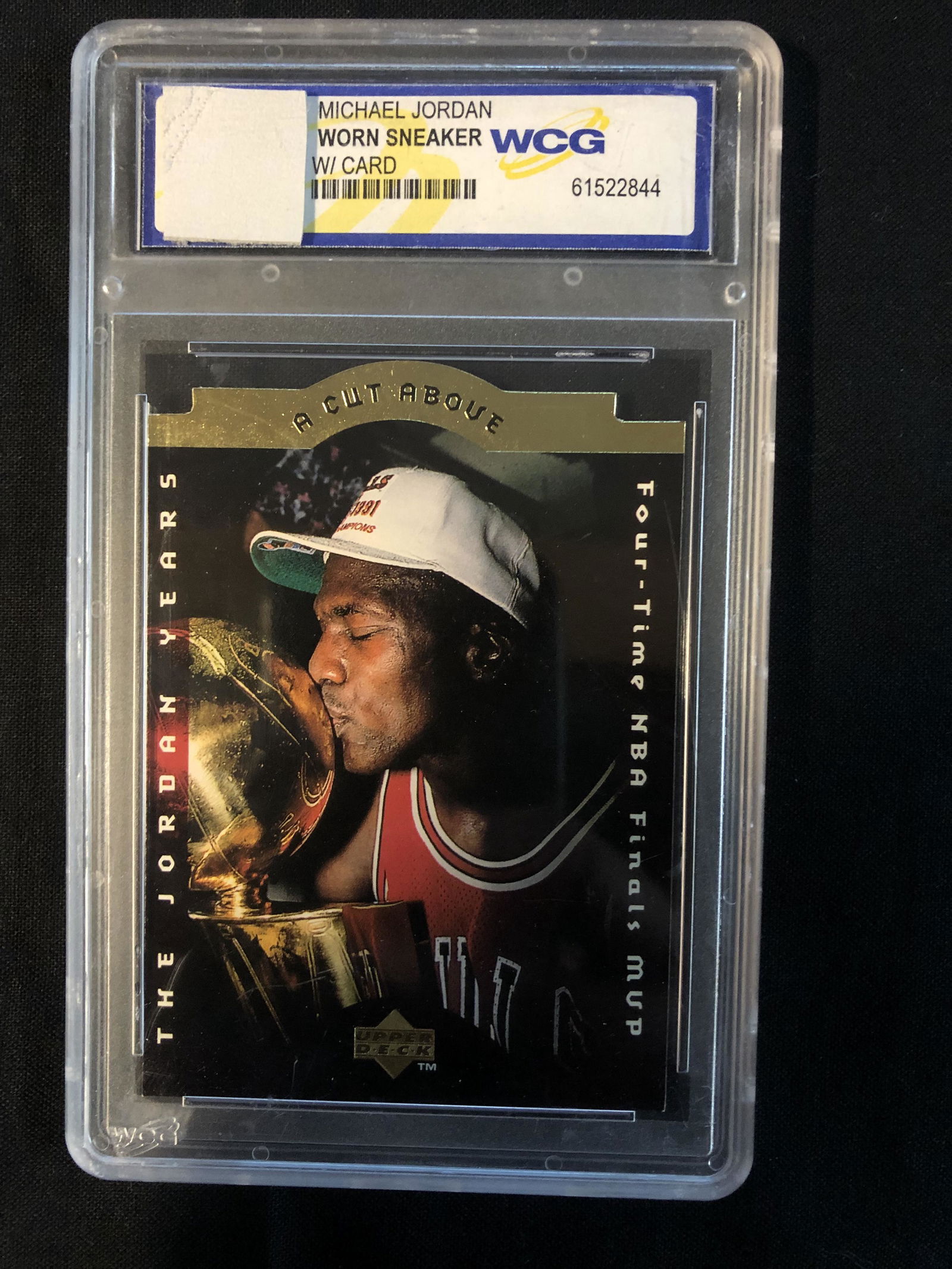 MICHAEL JORDAN GAME WORN SNEAKER PATCH w/ CARD (WCG (1 of 1)