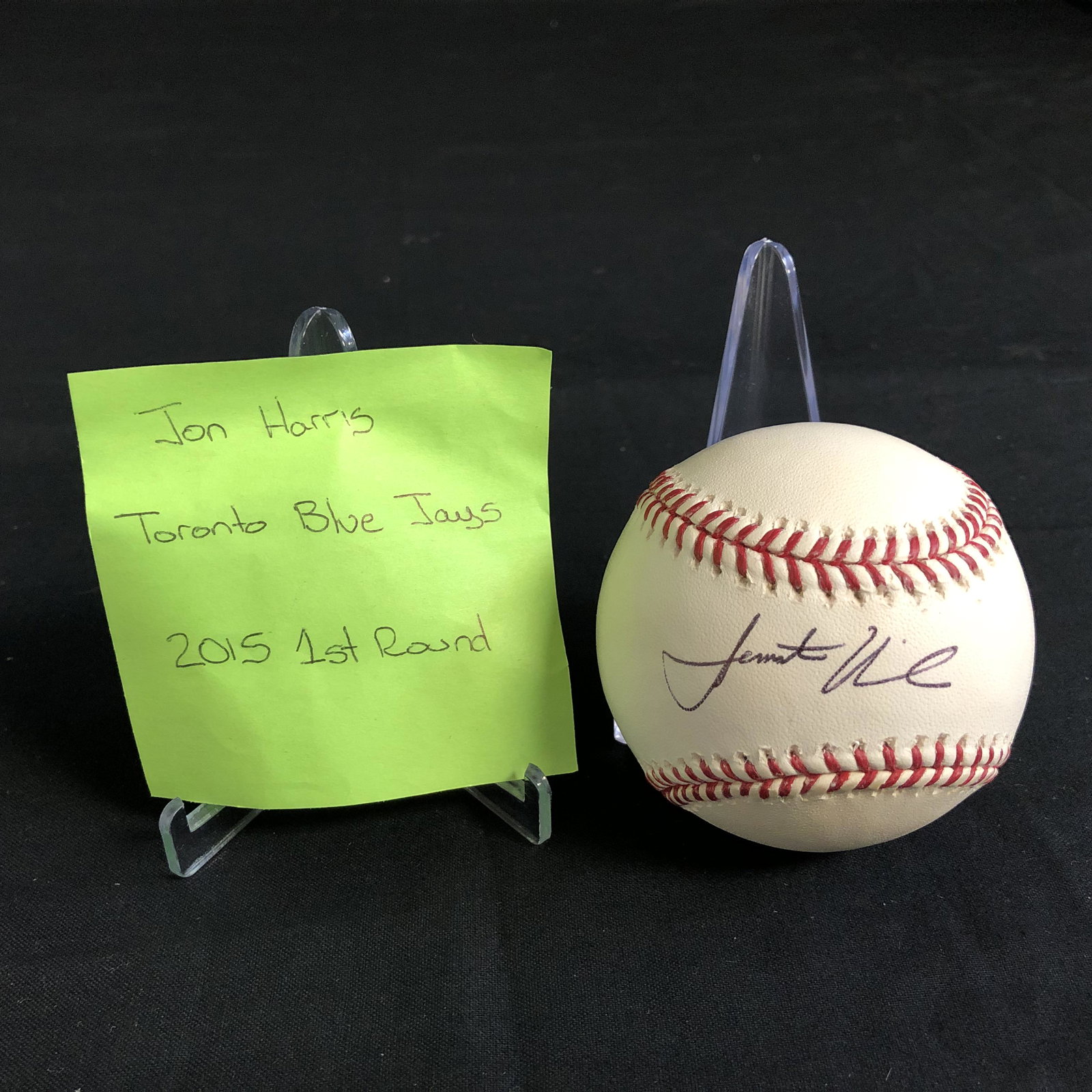 JON HARRIS SIGNED BASEBALL: JON HARRIS SIGNED BASEBALL