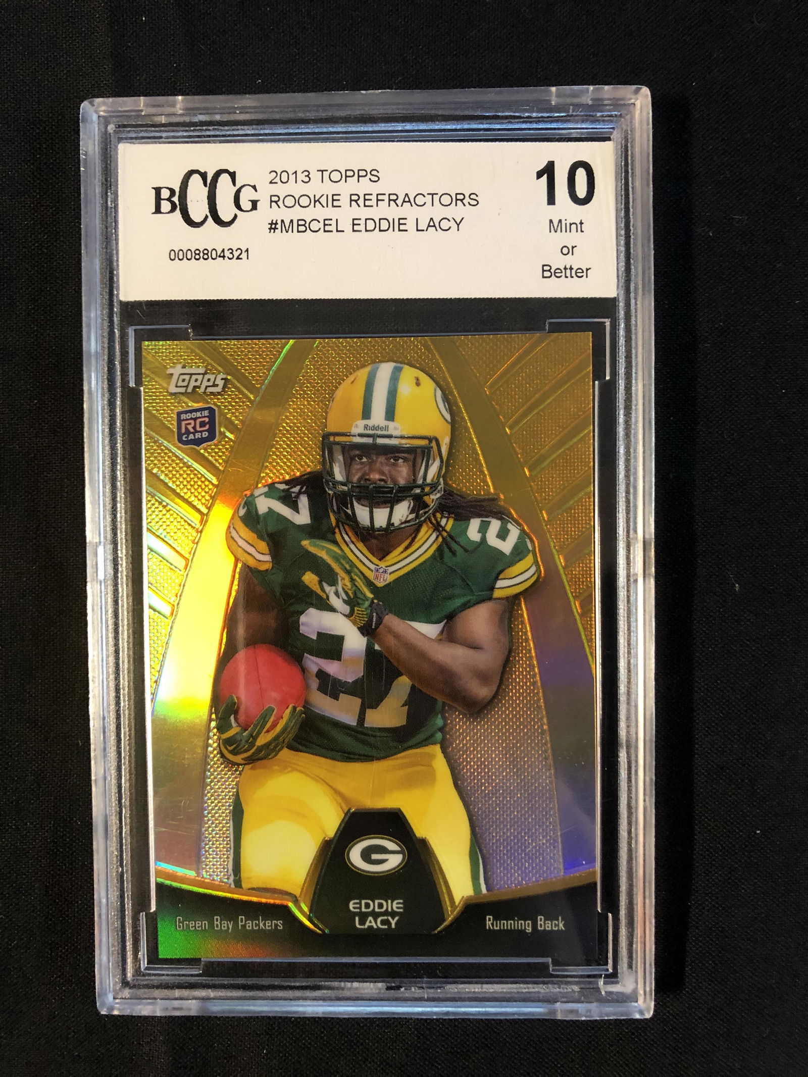 2013 TOPPS ROOKIE REFRACTORS #MBCEL EDDIE LACY (BCCG 10 (1 of 1)