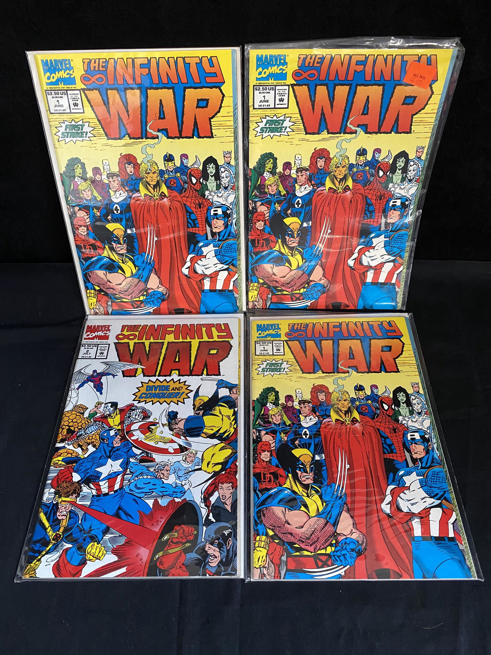THE INFINITE WAR #1-2 COMIC BOOK LOT (MARVEL COMICS) (1 of 1)