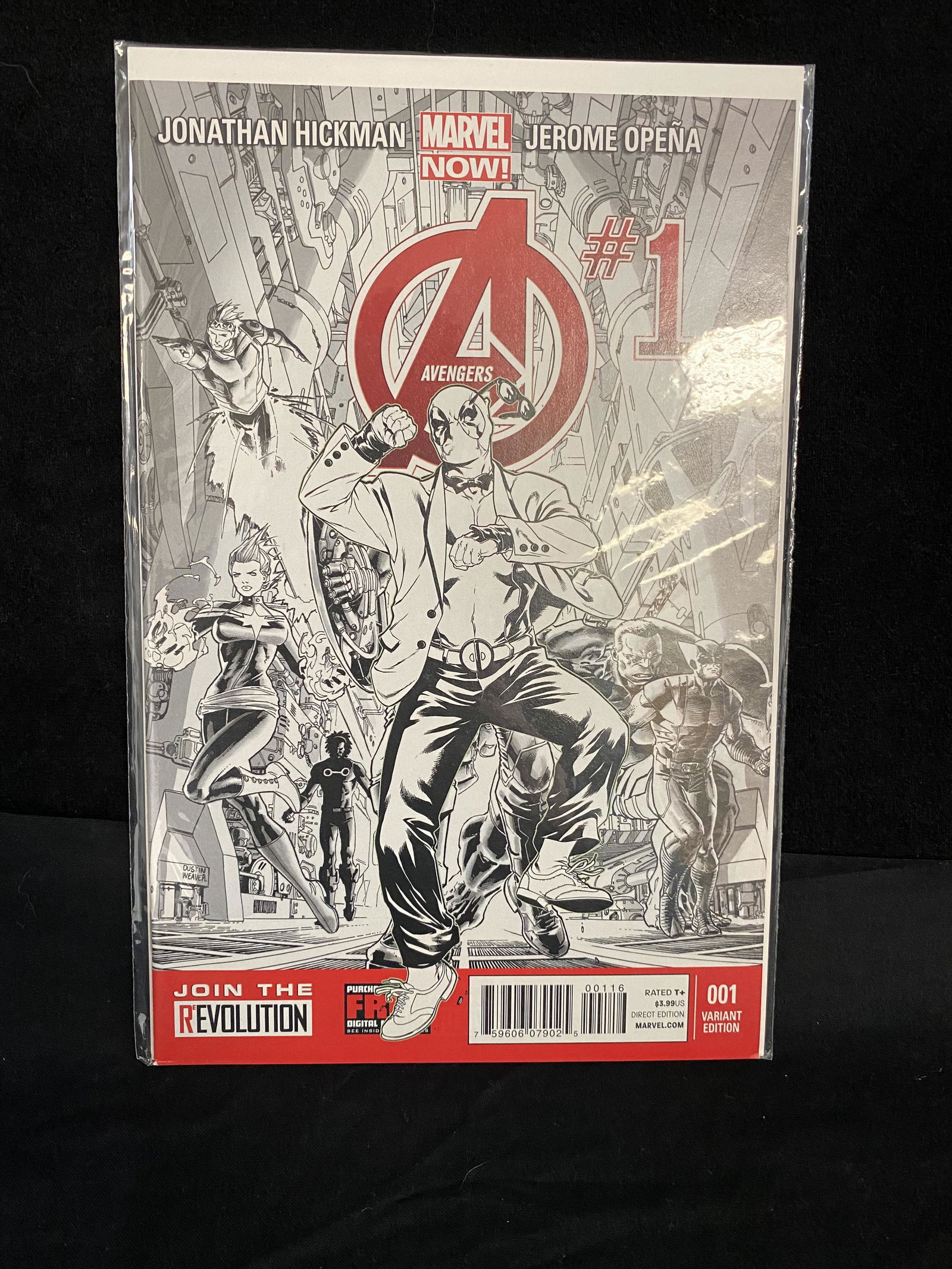 AVENGERS #1 DEADPOOL VARIANT (MARVEL COMICS) (1 of 1)