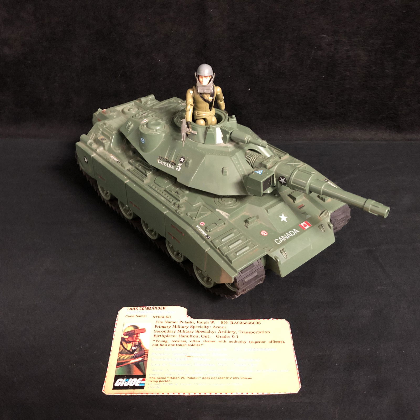 vintage gi joe tank commander