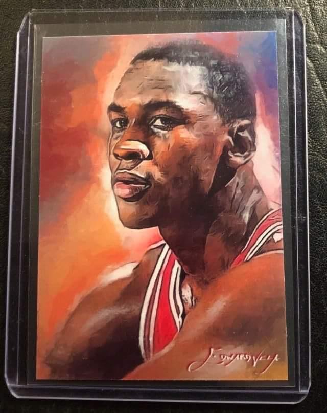MICHAEL JORDAN #56 LIMITED EDITION 29/50 EDWARD VELA: MICHAEL JORDAN #56 LIMITED EDITION 29/50 EDWARD VELA COLLECTOR CARD