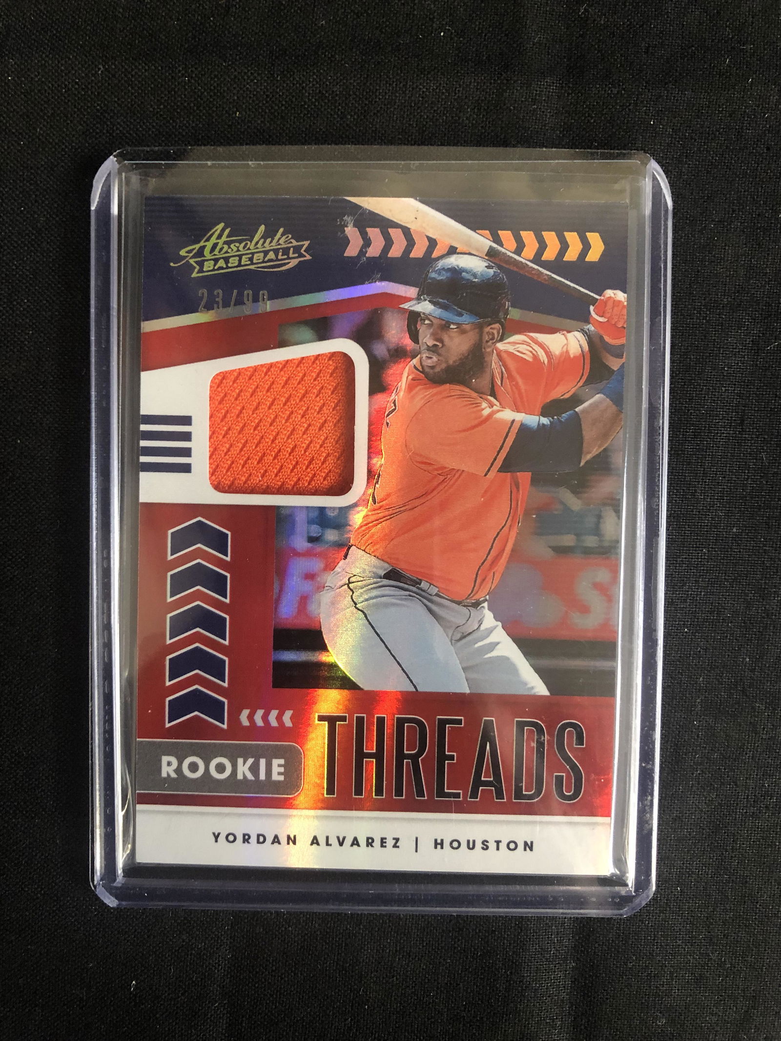 2020 Absolute Yordan Alvarez Rookie Threads Patch 23/99 (1 of 1)