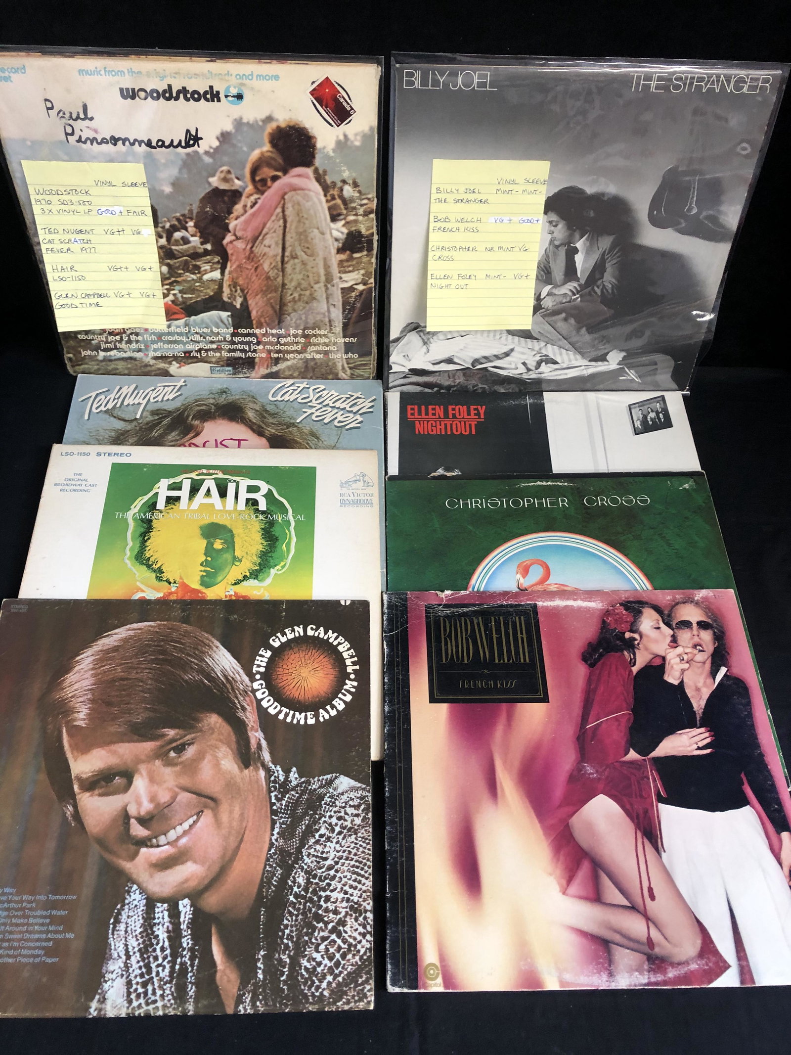 VINYL RECORD LOT (BILLY JOEL, TED NUGENT...): VINYL RECORD LOT (BILLY JOEL, TED NUGENT...)