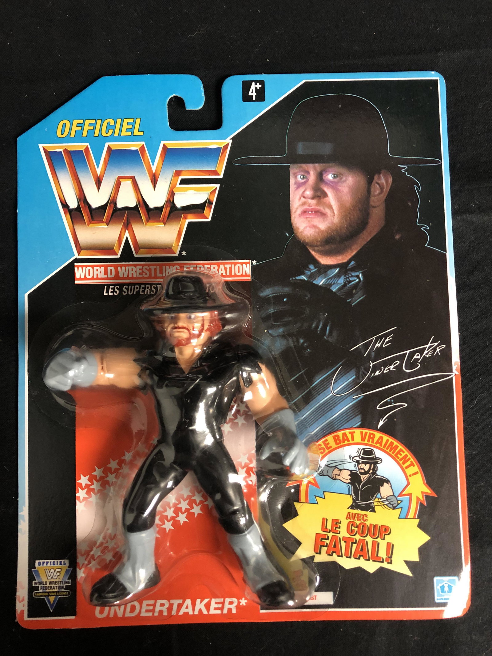 OFFICIAL WWF HASBRO MOC UNDERTAKER (FRENCH CARD): OFFICIAL WWF HASBRO MOC UNDERTAKER (FRENCH CARD)
