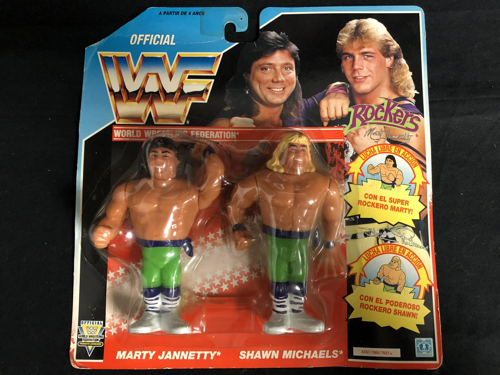 OFFICIAL WWF HASBRO MOC ROCKERS (FRENCH CARD): OFFICIAL WWF HASBRO MOC ROCKERS (FRENCH CARD)