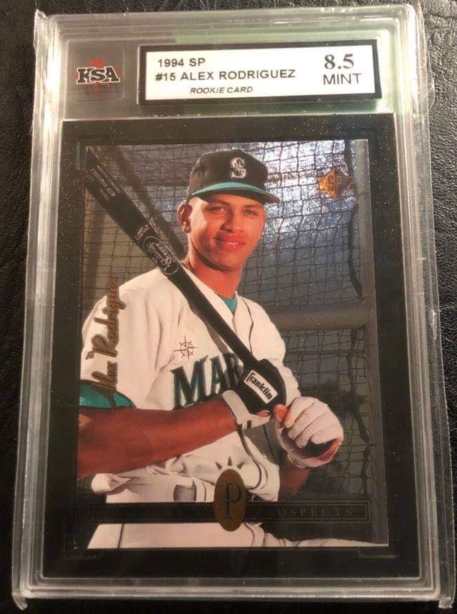 1994 SP #15 ALEX RODRIGUEZ Rookie Card (8.5 MINT) (1 of 2)