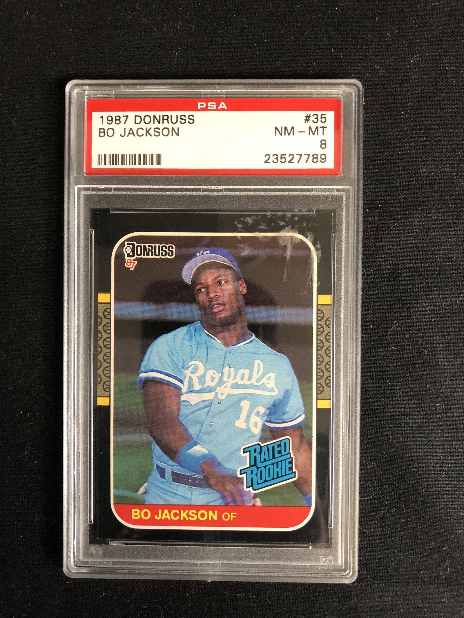1987 DONRUSS #35 BO JACKSON (PSA NM-MT 8): 1987 DONRUSS #35 BO JACKSON (PSA NM-MT 8)