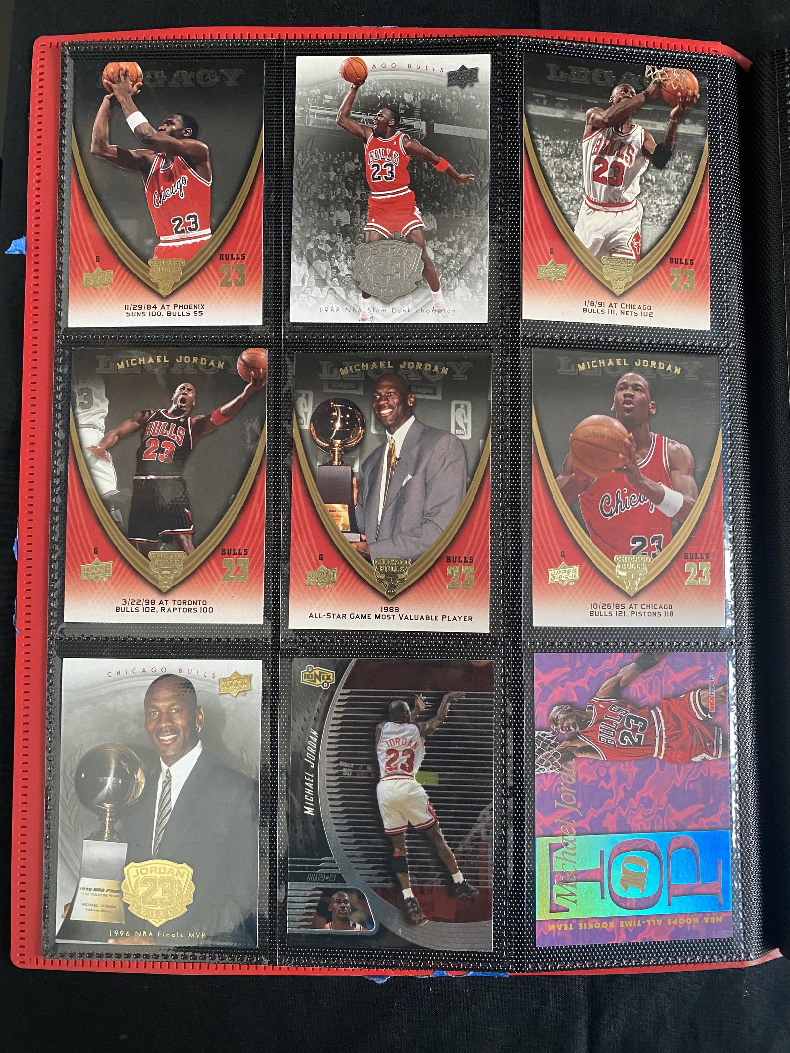 MICHAEL JORDAN BASKETBALL CARD LOT: MICHAEL JORDAN BASKETBALL CARD LOT