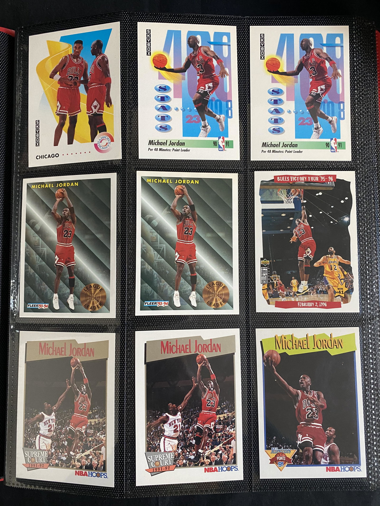 MICHAEL JORDAN BASKETBALL CARD LOT: MICHAEL JORDAN BASKETBALL CARD LOT