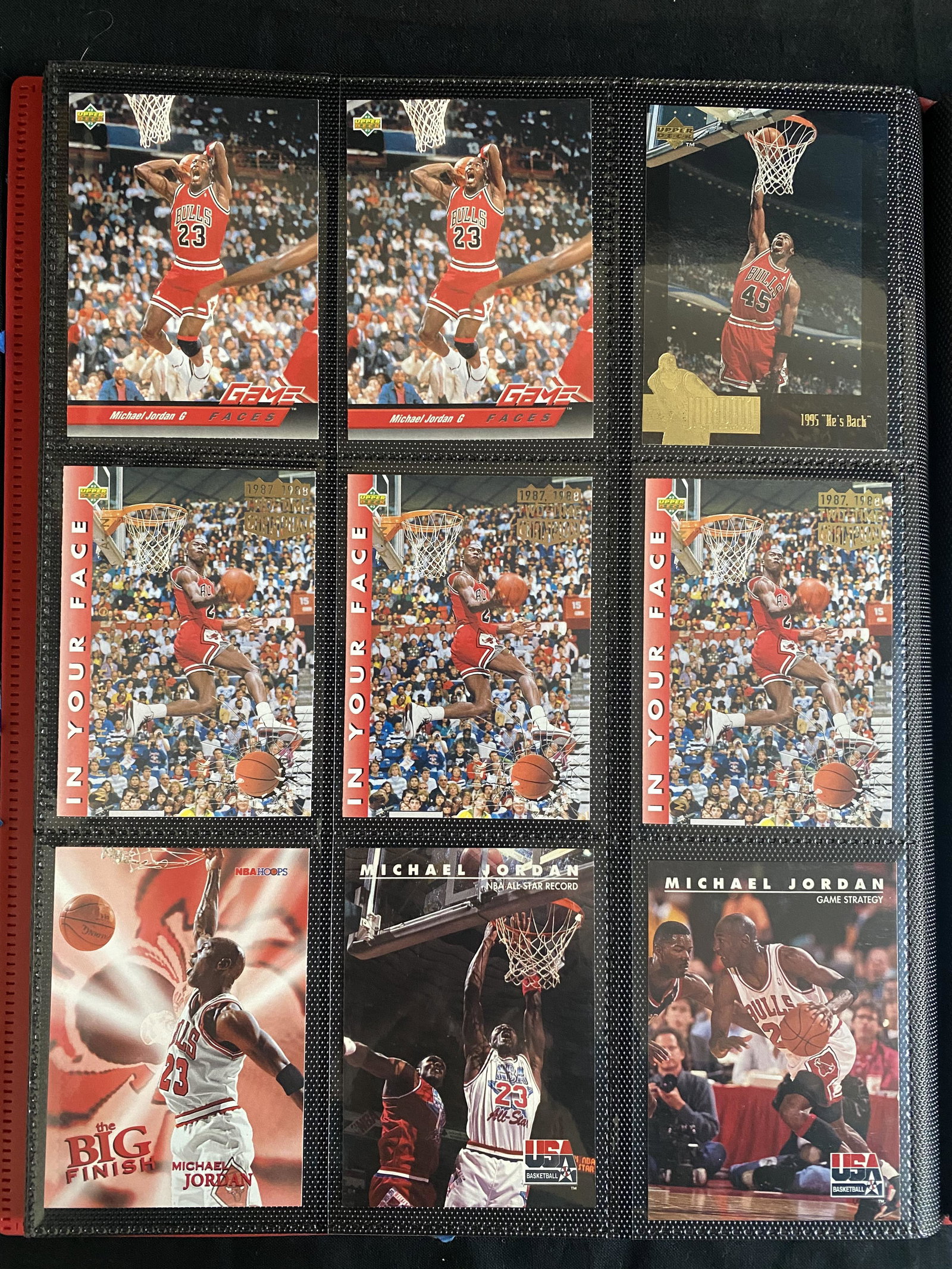 MICHAEL JORDAN BASKETBALL CARD LOT: MICHAEL JORDAN BASKETBALL CARD LOT