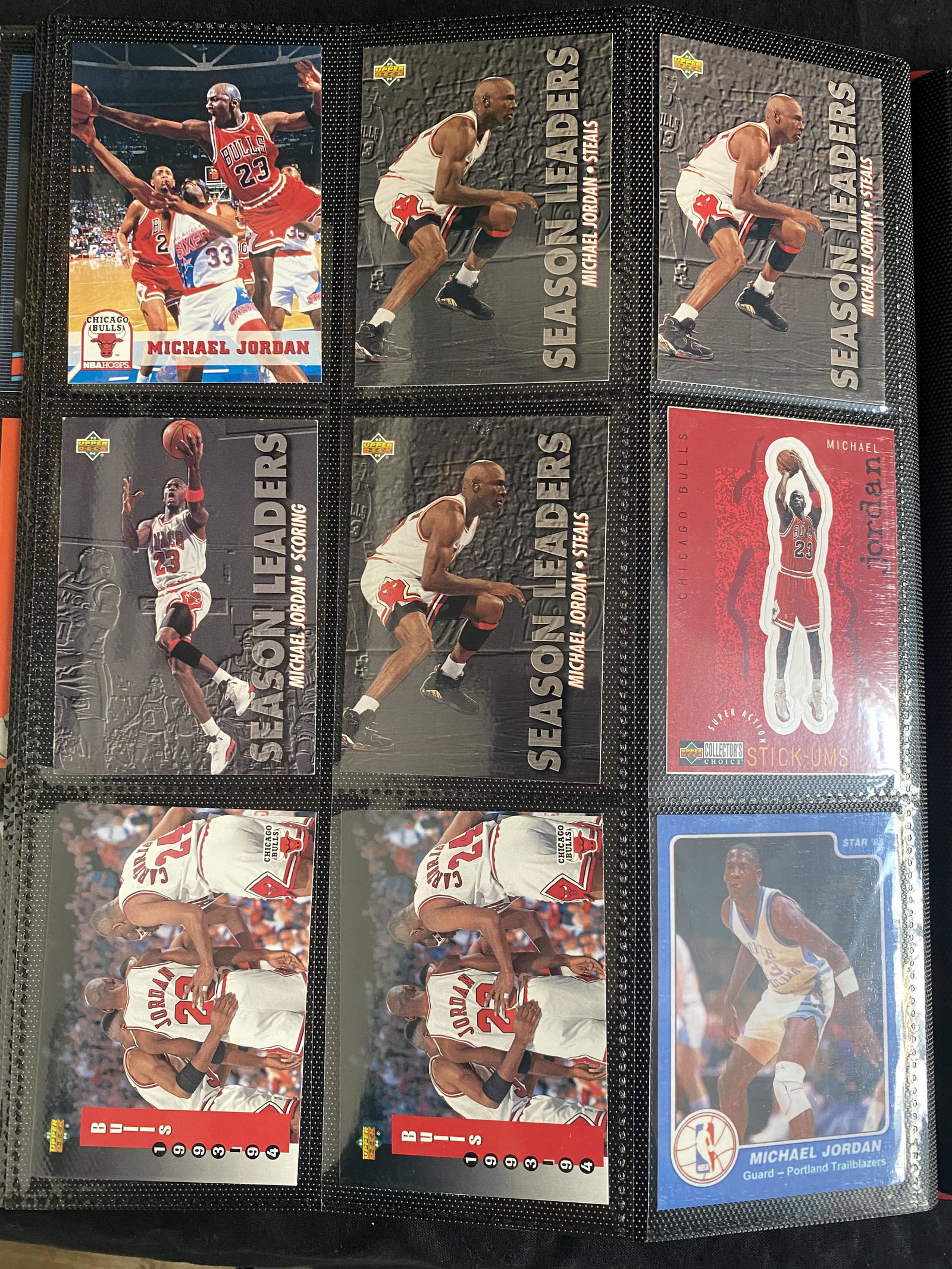 MICHAEL JORDAN BASKETBALL CARD LOT: MICHAEL JORDAN BASKETBALL CARD LOT