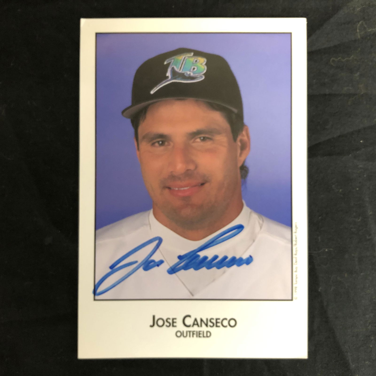 JOSE CANSECO SIGNED BASEBALL CARD (1 of 1)